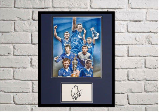 Peter Reid - Everton FC - 16x12in signed photo montage -Everton memorabilia, gift, display