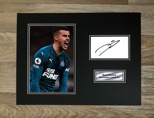Karl Darlow - Newcastle United FC - 16x12in signed photo mount - NUFC memorabilia, gift, display
