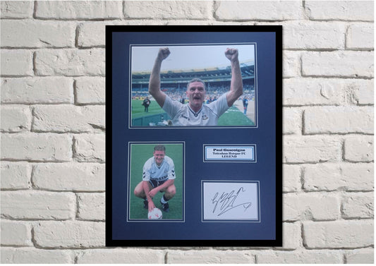 Paul Gascoigne - Tottenham Hotspur FC - 20x16in signed photo montage - Spurs memorabilia, gift, display