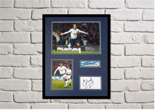 Erik Lamela - Tottenham Hotspur FC - 20x16in signed photo montage - Spurs memorabilia, gift, display