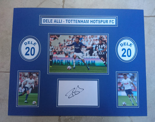 Dele Alli - Tottenham Hotspur FC - 20x16in signed photo montage - Spurs memorabilia, gift, display