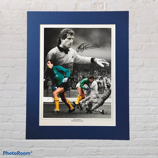 Ray Clemence - Tottenham Hotspur FC "Legend" - 20x16in signed photo mount- THFC memorabilia, gift, display (UNFRAMED)