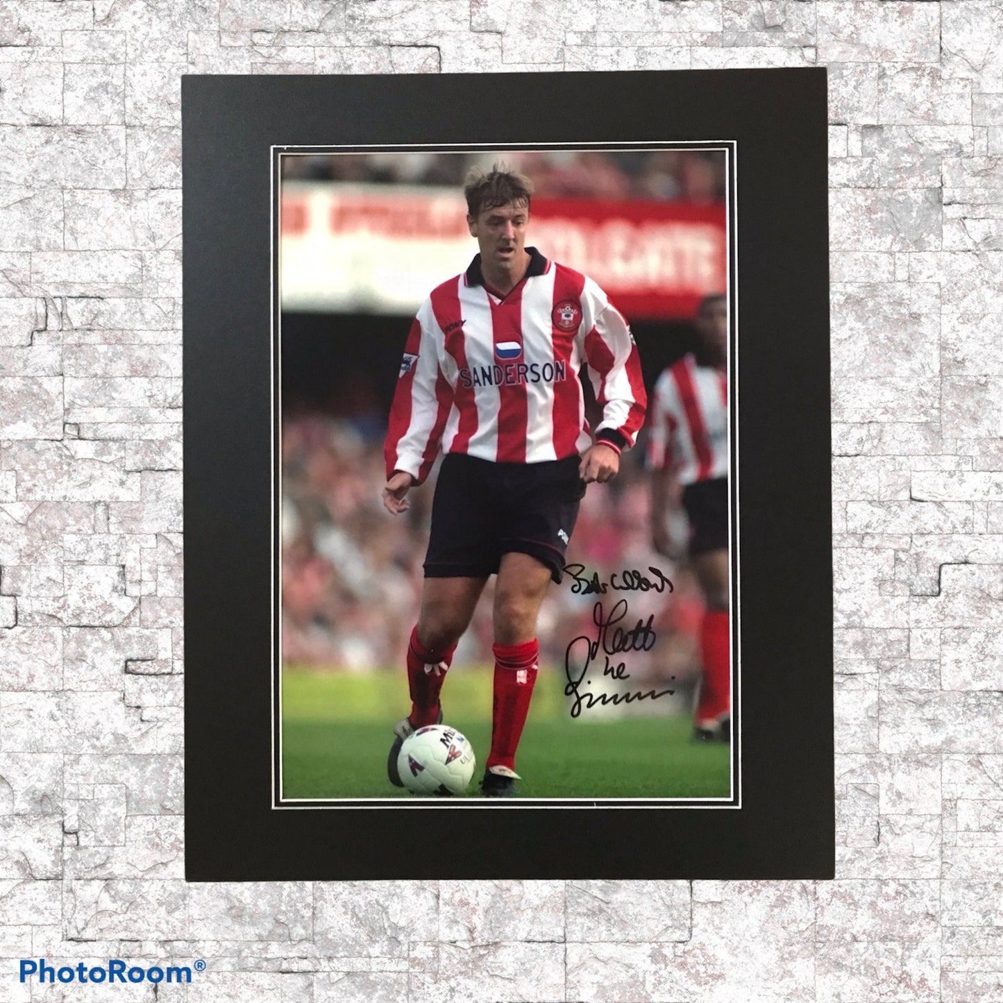 Matt Le Tissier - Southampton FC" Legend" - 20x16in signed photo mount- SFC/Saints memorabilia, gift, display (UNFRAMED)