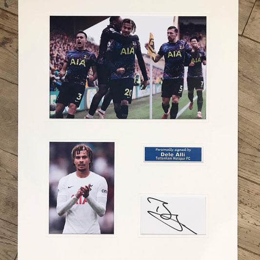 Dele Alli - Tottenham Hotspur FC - 20x16in signed photo montage - Spurs memorabilia, gift, display