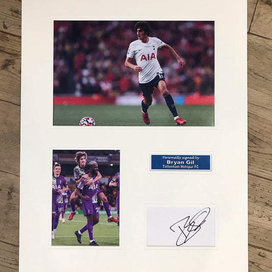 Bryan Gil - Tottenham Hotspur FC - 20x16in signed photo montage - Spurs memorabilia, gift, display