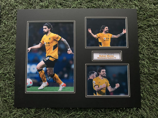 Ruben Neves - Wolverhampton Wanderers - 20x16in signed photo montage - Wolves memorabilia, gift, display