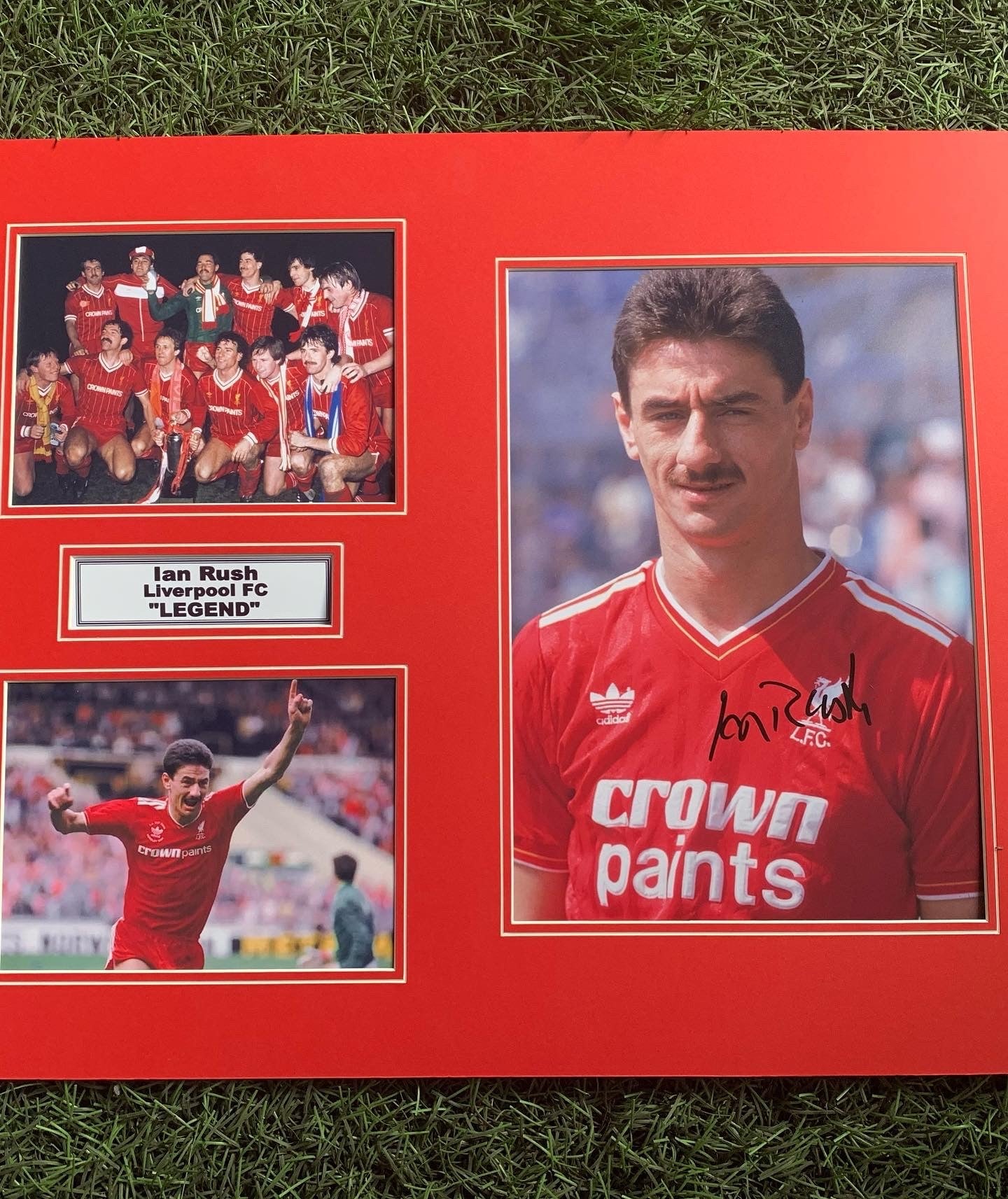 Ian Rush - Liverpool FC - 20x16in signed photo mount- LFC memorabilia, gift, display (UNFRAMED)