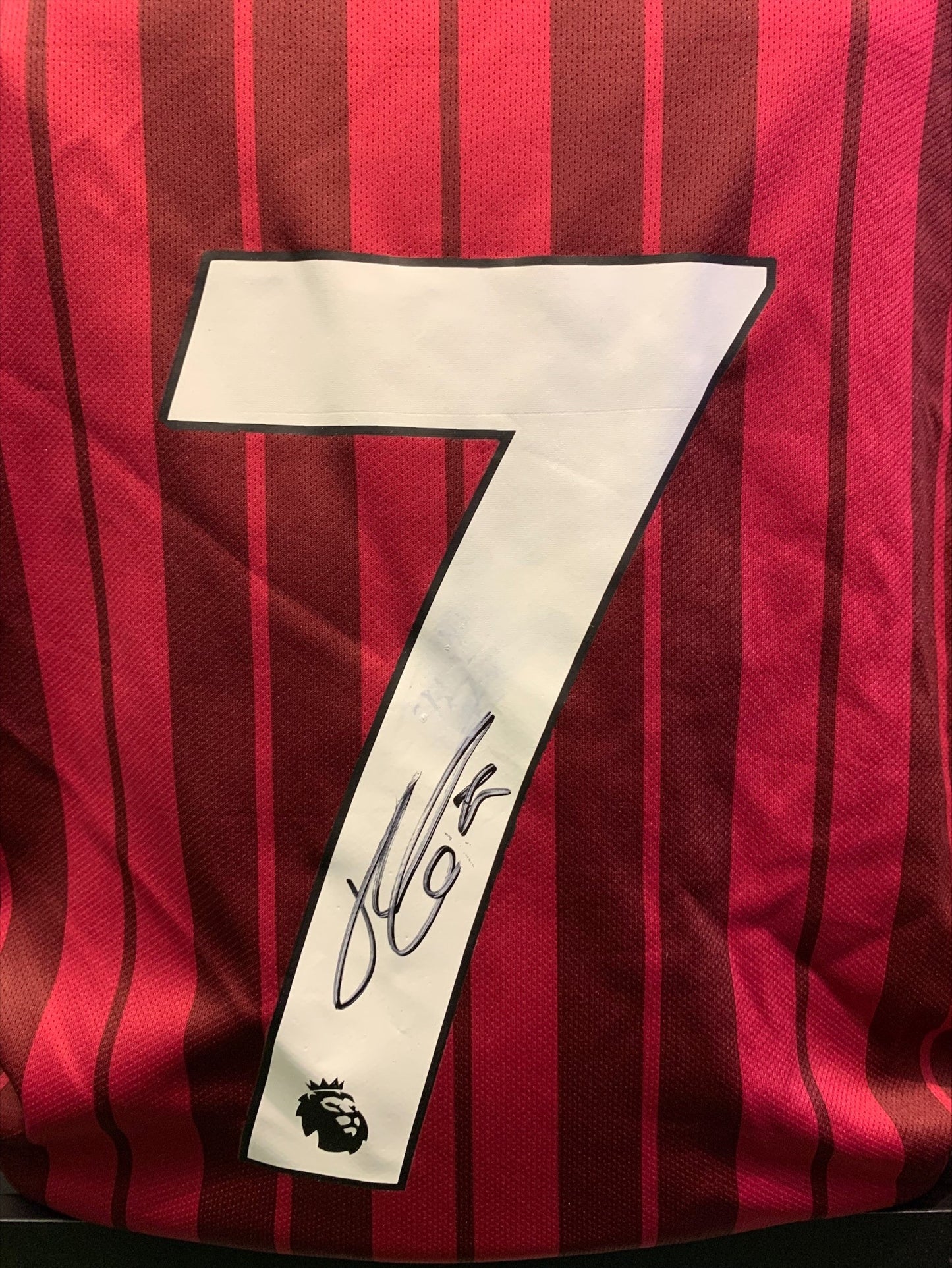 John McGinn - Aston Villa signed replica shirt -Villa memorabilia, AVFC gift, (UNFRAMED)